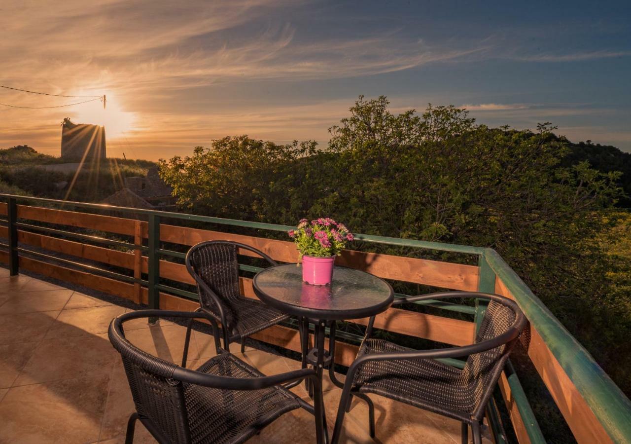 Villa windmill sunset Volímai Esterno foto